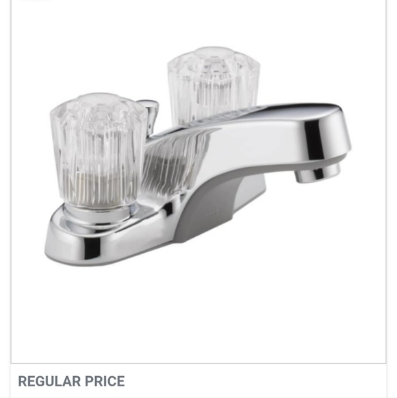 Chrome Dual Handle Bathroom Faucet. Brand New Sealed - Picture 2 of 4